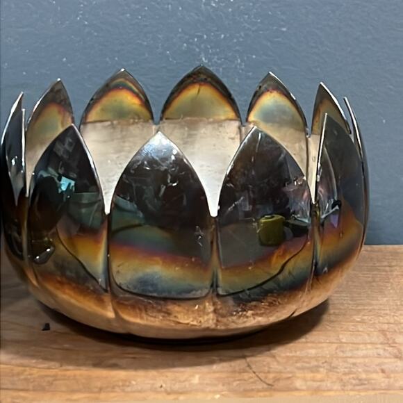 Vintage Reed & Barton 3002 silver plated lotus dish antique needs polishing 2 - Picture 2 of 9